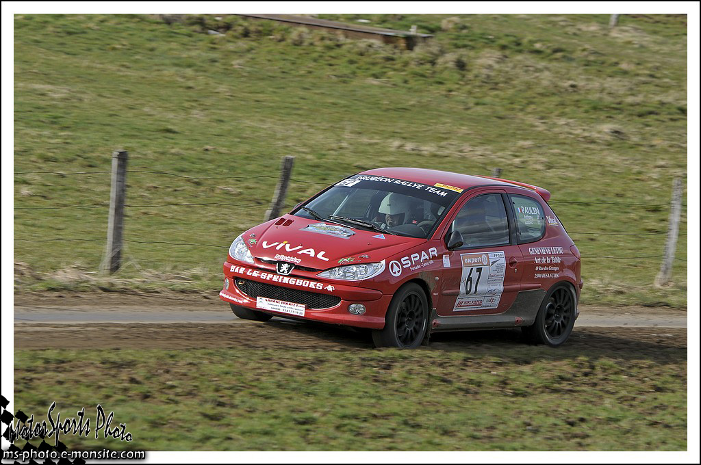 Rivière Drugeon n°67 PAULIN Anthony PAULIN Ludovic Peugeot 206 RC